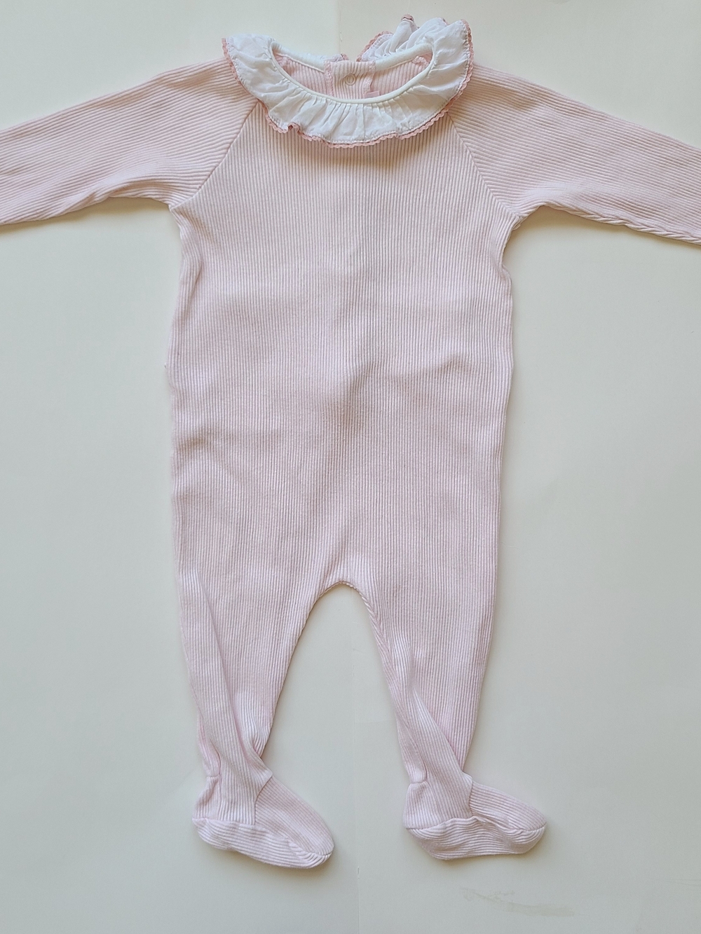 Bonpoint Pink Footie Babygrow